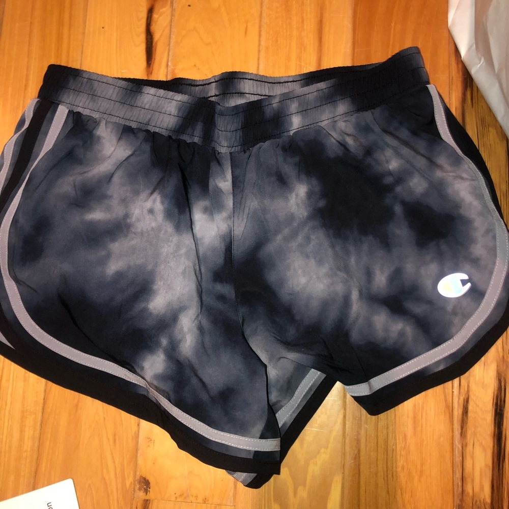 Black and white champion athletic shorts, Lightly worn, small